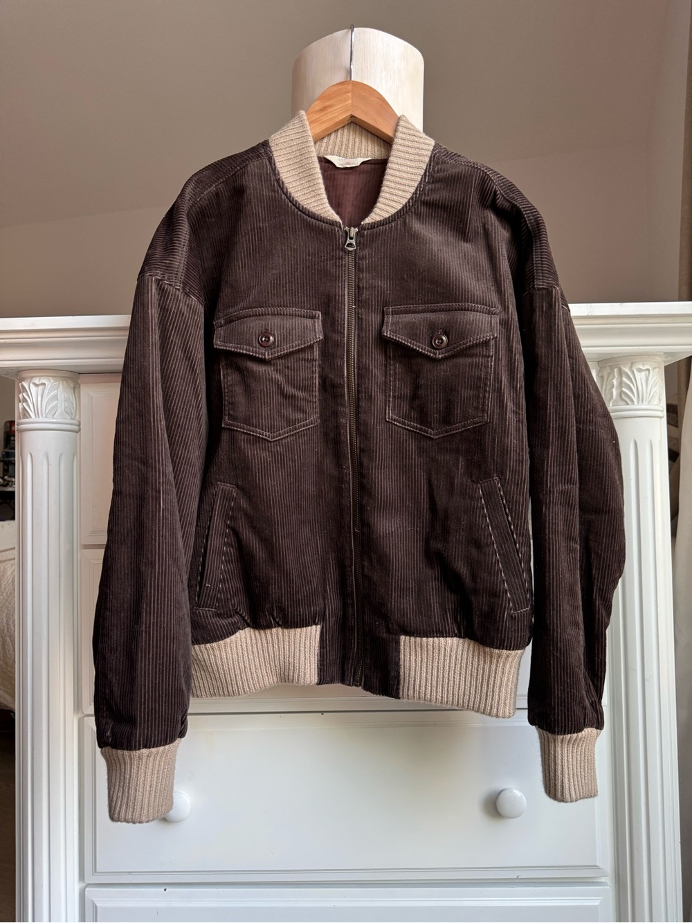 Faherty Heritage Cord Jacket Chocolate Brown XS NWT